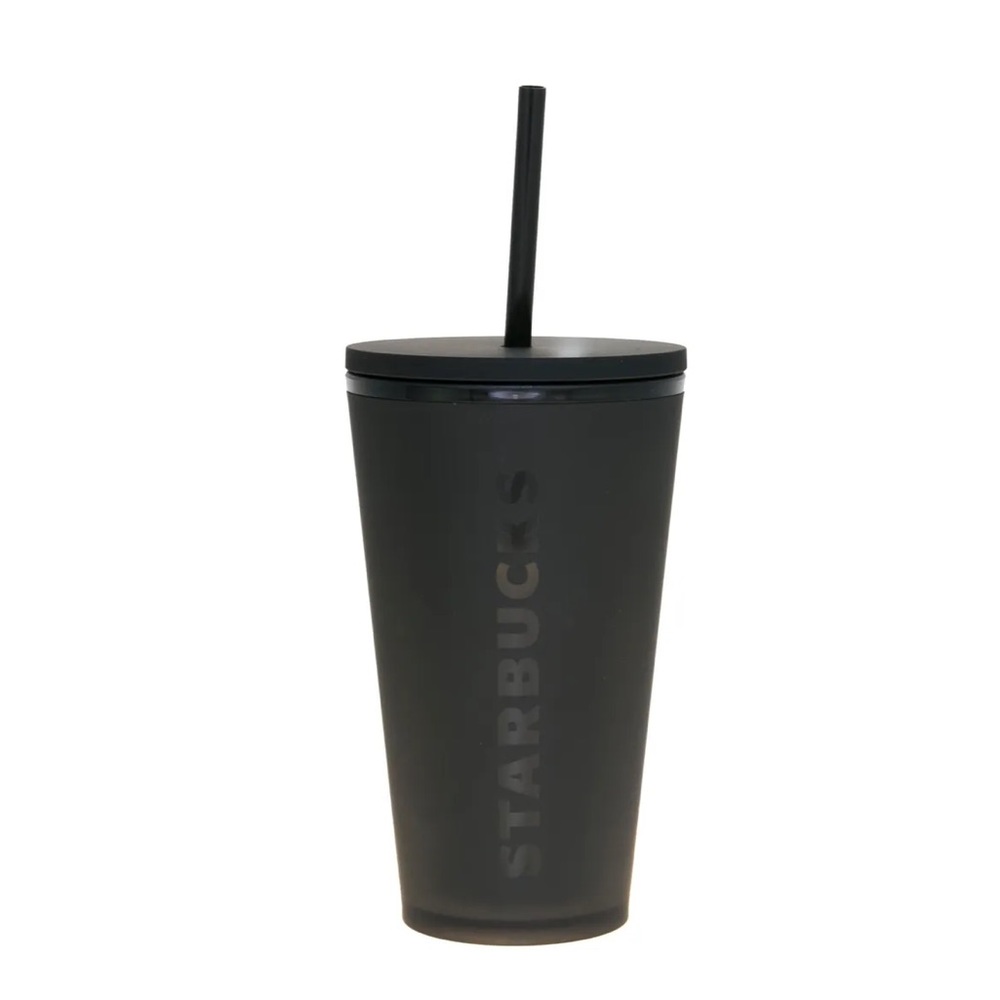 Starbucks Matte Black Grande Cold cup NEW